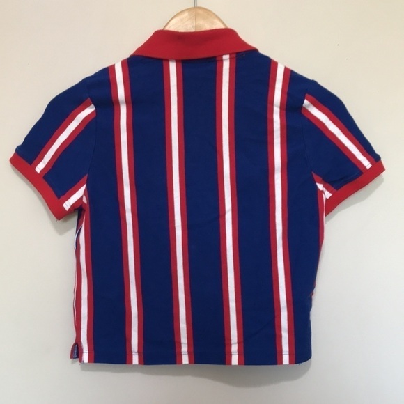 Forever 21 X Disney 90th Anniv. Striped Pluto Polo Crop - Picture 6 of 9